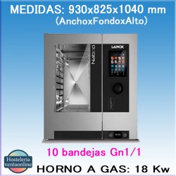 LAINOX HORNO NABOO 101 GAS